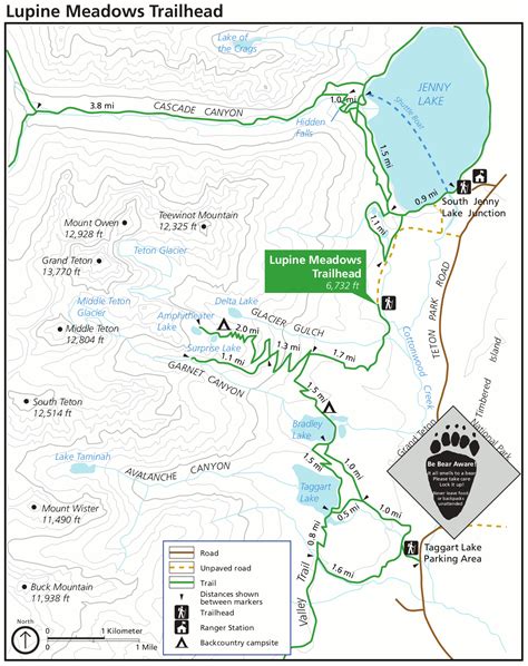 Filenps Grand Teton Lupine Meadows Trail Topo Map Wikimedia Commons