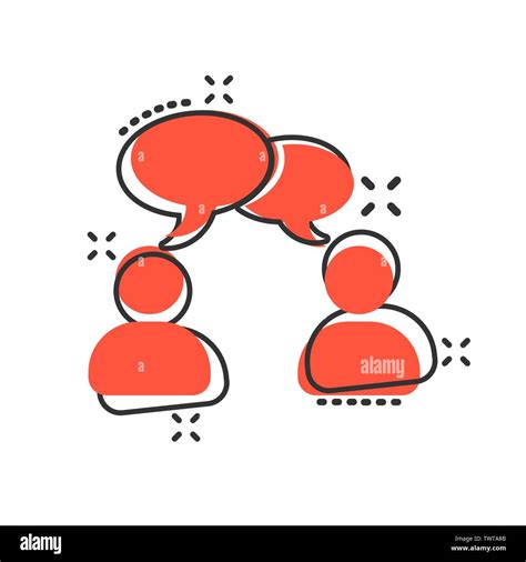 Hablar Chat Icono De Signo En El Cómic De Estilo Diálogo De Burbuja