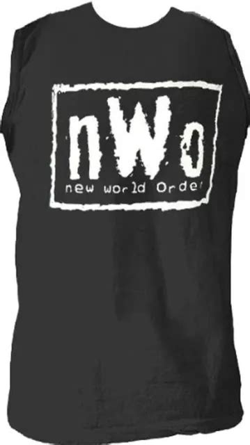 Adult Mens Nwo New World Order Wwe Wrestling Black T Shirt Sleeveless