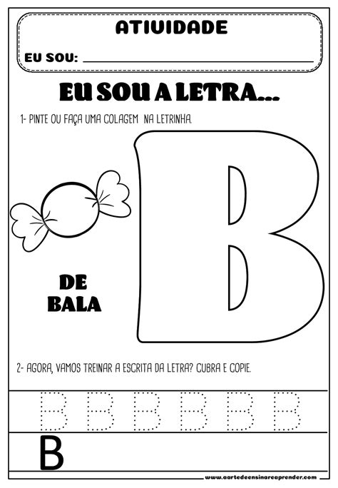 Atividade Pronta Alfabeto Letra B A Arte De Ensinar E Aprender 8bd