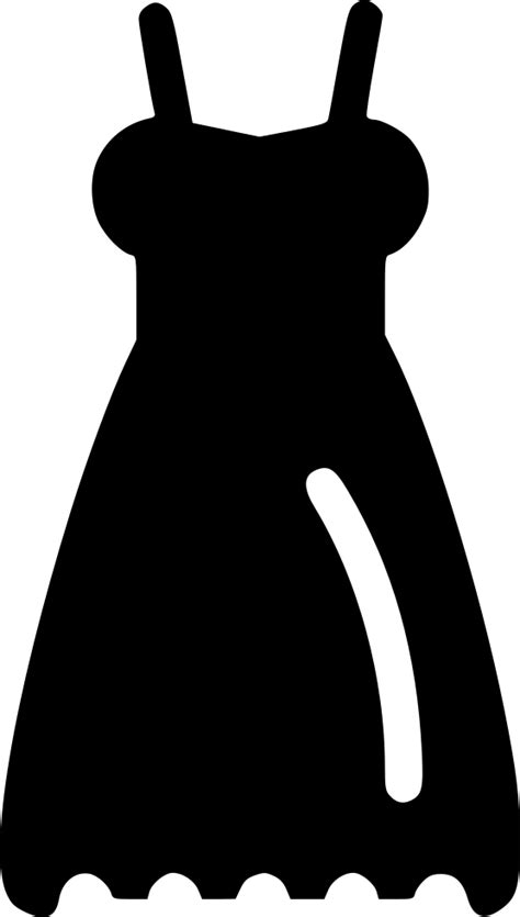 Dress Black Silhouette White Clip Art Dress Png Download 556980