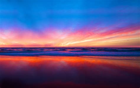 Earth Sunset Nature Serenity Scenic Highres Beach Horizon Colorful