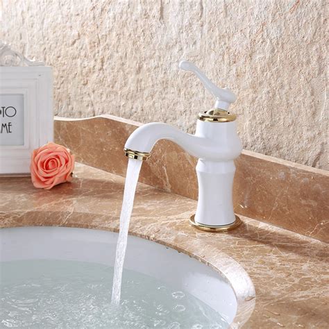Bathroom Faucet Basin Sink Faucets Sitting Hot Cold Water Mixer Tap