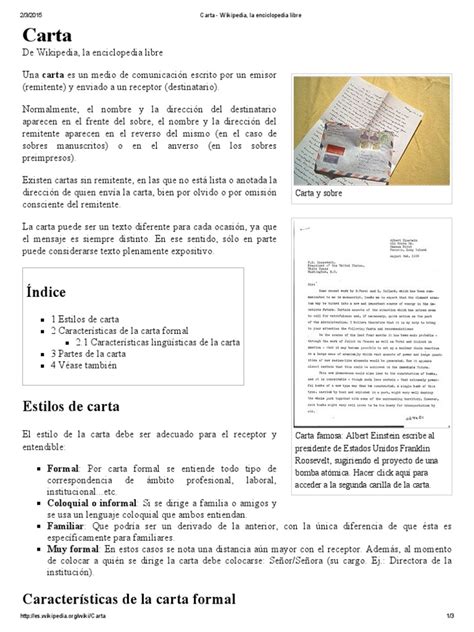Carta Wikipedia La Enciclopedia Librepdf