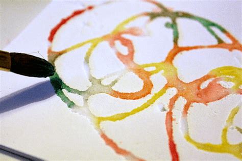 Salt Glue And Watercolor Paint Process Art Activity Nurturestore