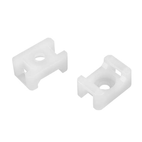 Uxcell Hc 1 Cable Tie Base White Nylon Saddle Type Wire Holder 52mm