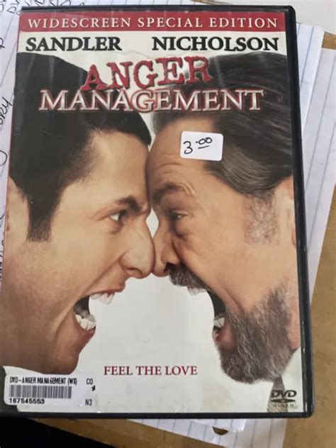 ANGER MANAGEMENT DVD 2003 Widescreen Special Edition UPC