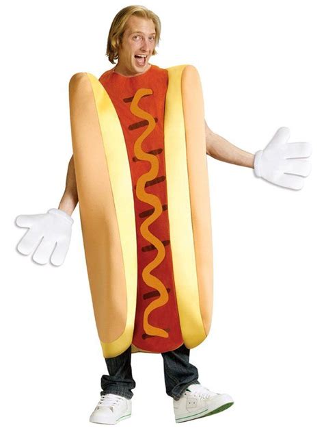 Check Out Adult Unisex Hot Dog Costume Cheap Food Costumes For Men