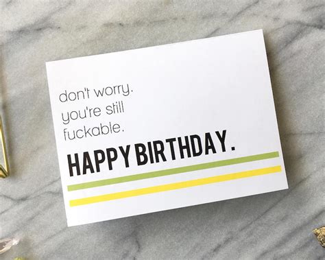 Funny Birthday Card Naughty Birthday Card Adult Birthday Card Etsy