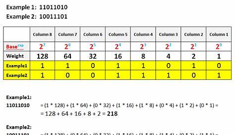 decimal to binary computer