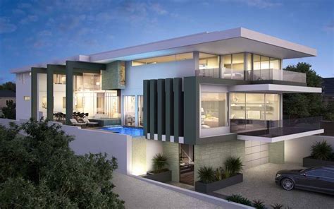 What makes these modern house designs so special and different from others? Luxurious Three Storey Contemporary home with Glass walls ...