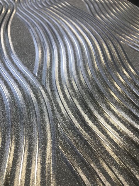 Arthouse Wave Silver Foil Metallic Wallpaper 294501 | Wallpaper Sales