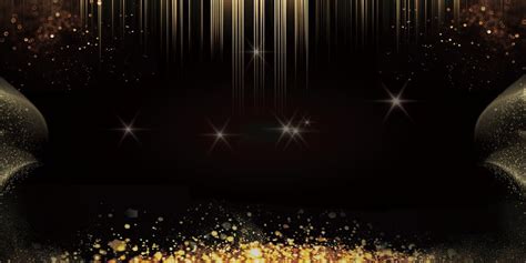Black Flowing Gold New Year Festival Background Material Black Flow