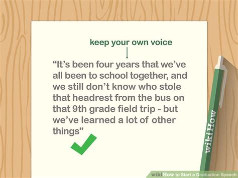 For example, one that i often use to open a presentation. How to Start a Graduation Speech (with Pictures) - wikiHow