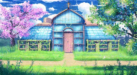 Anime Style Background Greenhouse By Hibelton On Deviantart