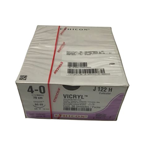 Sutura Vicryl 4 0 Caja C 36 Ethicon