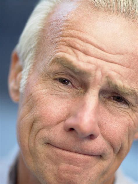 Portrait Of A Senior Man Frowning Stock Image Image Of Unhappy