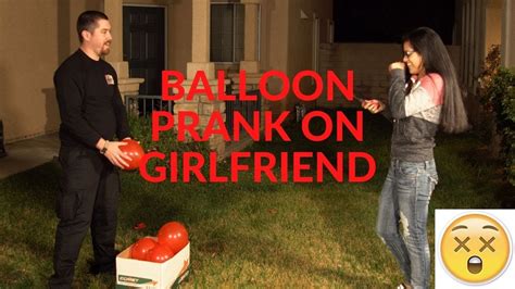 Balloon Prank On Girlfriend Youtube