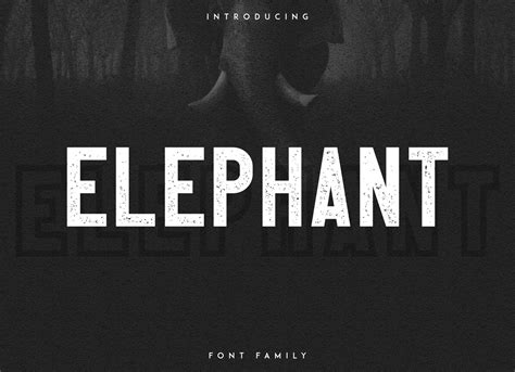 Elephant Font Graphicsegg