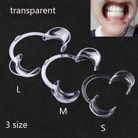 5pcs C Shape Mouth Opener Mouth Gag Dental Orthodontic Tool Food Grade Cheek Retractor Mouth