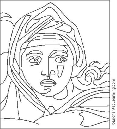 Painted directly on the ceiling of the sistine chapel in the vatican, the masterpiece depicts key scenes from the book of genesis. Michelangelo: Delphes Sylphide Art Coloring Page ...