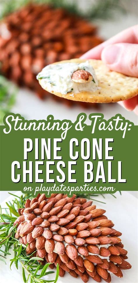 How To Make A Pine Cone Cheese Ball Recipe Cheese Ball Easy