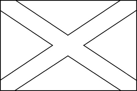 Scotland Flag Coloring Picture