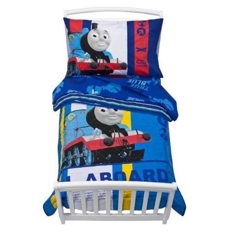 All aboard for dreamland in the step2 thomas the train toddler bed. Thomas the Train Toddler size comforter and sheet set for ...