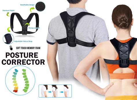 Posture Corrector Unisex Adjustable Shoulder Support Upper Back