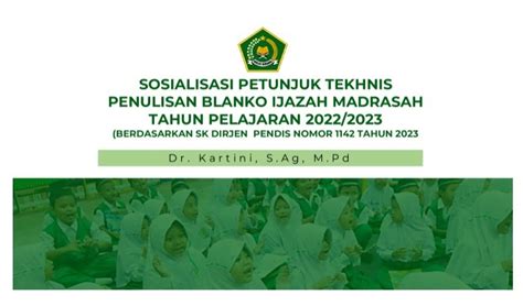 Yayasan Ar Raihan Belalau Juknis Penulisan Blanko Ijazah Madrasah