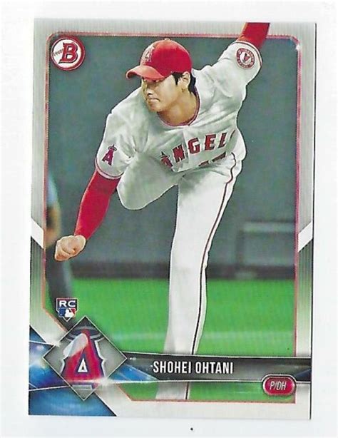 Shohei Ohtani 2018 Bowman Baseball Rookie Card 49 Ebay