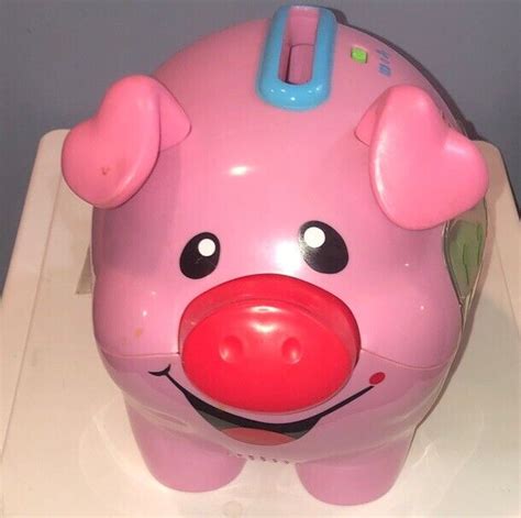 Fisher Price Laugh And Learn Musical Pig Pink Piggy Bank Interactive W 9
