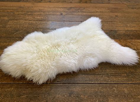 36 Ft White Sheepskin Rug 100 Natural Wool Sheeprug