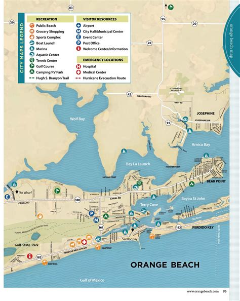 Map Of Orange Beach Alabama Maping Resources