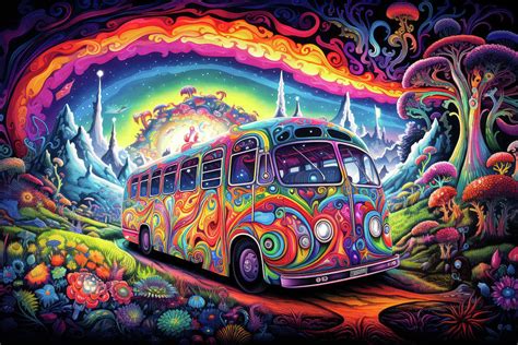 Magic Bus Digital Art By Ron Weathers Fine Art America