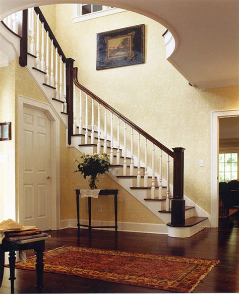Colonial Face For A Sideways Ranch Traditional Staircase New York