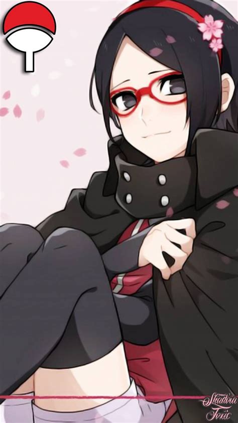 Boruto tahu sarada memang selalu berlatih keras meski dalam darahnya telah mengalir darah uchiha. Gambar Anime Sarada