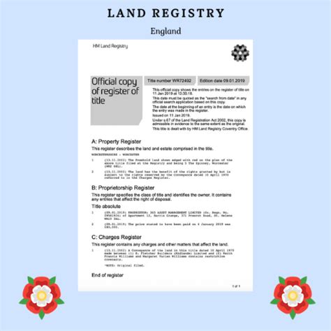 Land Registry Wales Land Registry England