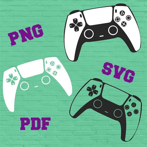 Play 5 Controller Svg Png Gaming Controller Svg Png Ps5 Etsy