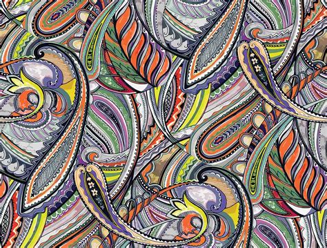Wallpaper Mural Paisley Pattern | Muralunique
