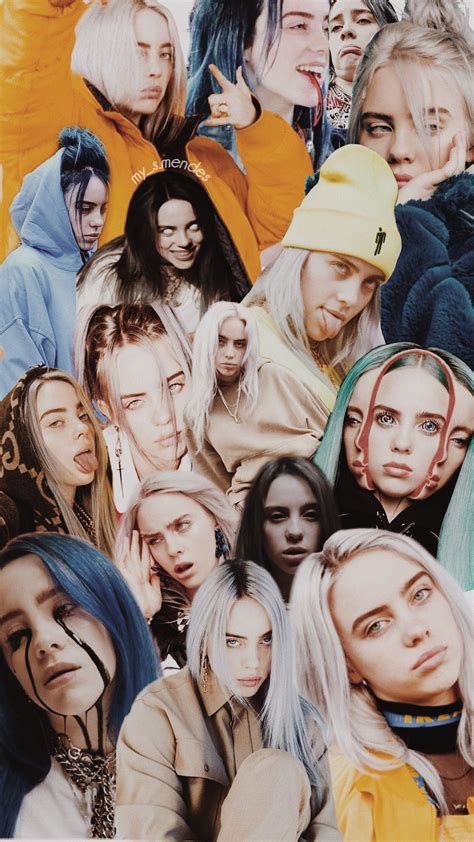 Billie Eilish Collagewallpaper Background Collage Background Images And Photos Finder