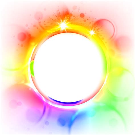 Download Picture Light Effect Multicolored Circle Glow Hq Png Image