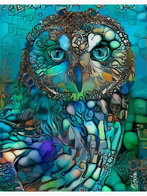 Art Fractal Owl Artwork Ouvrages Dart Art Et Illustration Animal