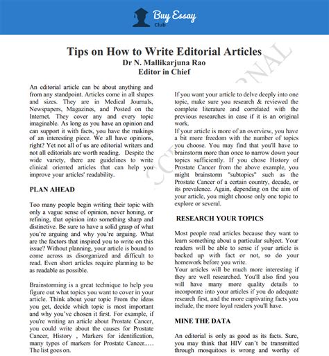 Learn How To Write An Editorial Like A Professional Journalist