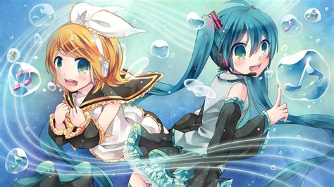 Hatsune Miku Kagamine Rin Shinyae Vocaloid Anime Wallpapers