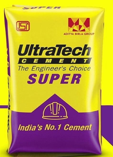 Ultratech Cement Ultratech Super 50kg Ppc Paper Pack At Rs 330bag