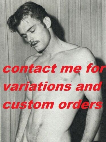 shirtless vintage male portrait 0123 761 free shipping in usa ebay