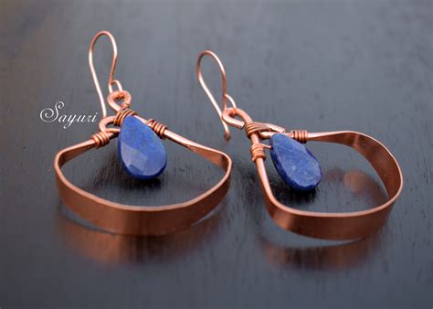 DIY Lapis Lazuli Earrings Tutorial Sayuri