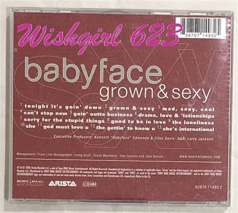 Babyface『 Grown And Sexy』專輯cd 絕版~ 節奏藍調、randb Yahoo奇摩拍賣
