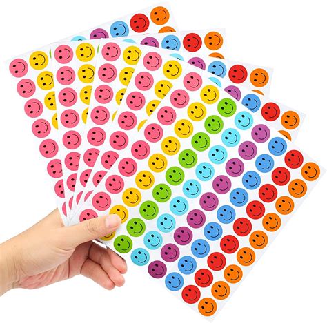 Buy Smiley Face Stickers 1800pieces Happy Face Stickers 1in25cm